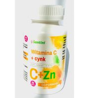 Witamina C + Cynk, 60 tabletek Santini